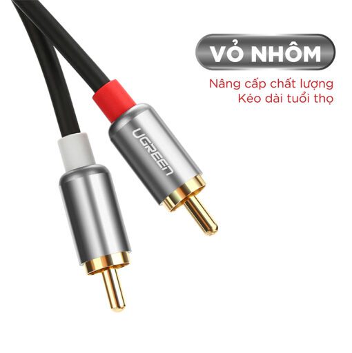 Cáp Audio 2 đầu RCA dài 1.5m UGREEN AV104 10517