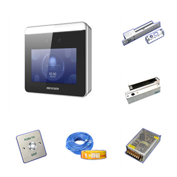 Hệ thống KSRV 1 chiều cửa kính FC-HIKKM2-CK1C (Khuôn mặt, thẻ từ)