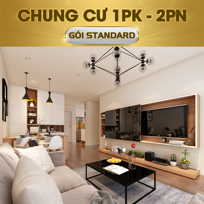 TRỌN GÓI NHÀ THÔNG MINH BKAV STANDARD (Cho Chung Cư 1 Khách + 2 Ngủ)