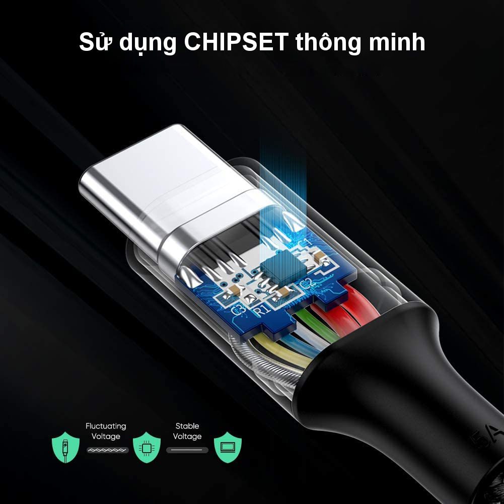 Cáp sạc nhanh 2 đầu Type C sạc nhanh PD100W UGREEN US316 70427 dài 1m