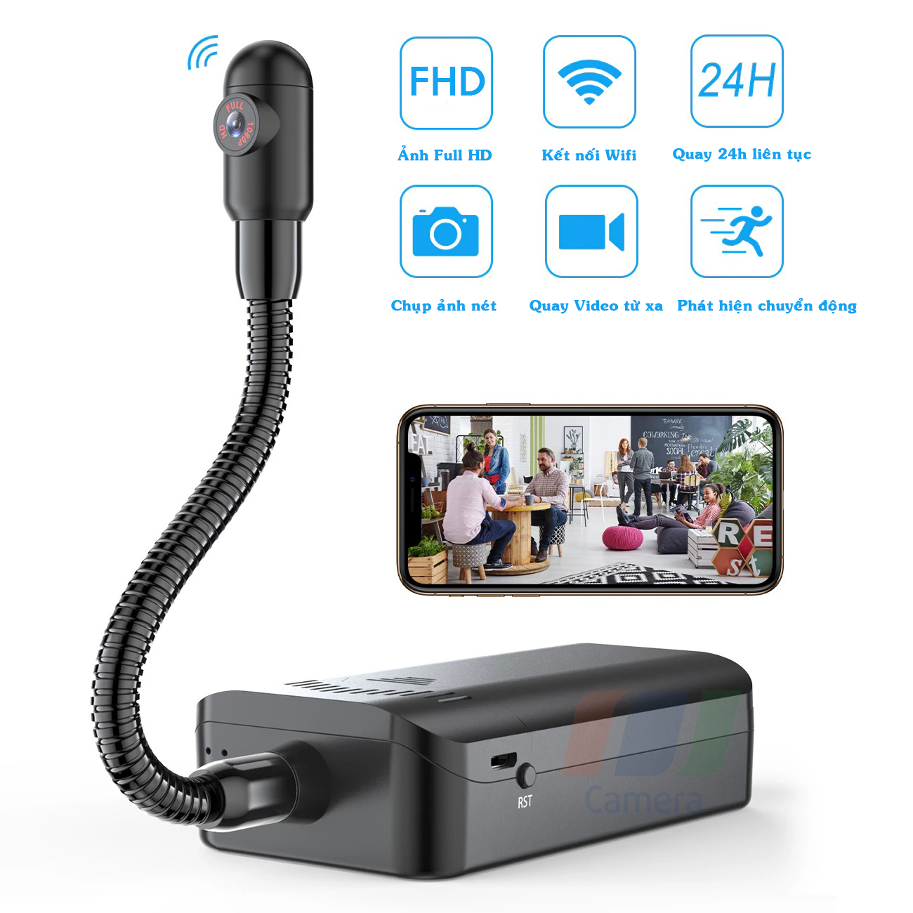 Camera Siêu nhỏ PEYE siêu nhỏ Pin 24h xem online từ xa