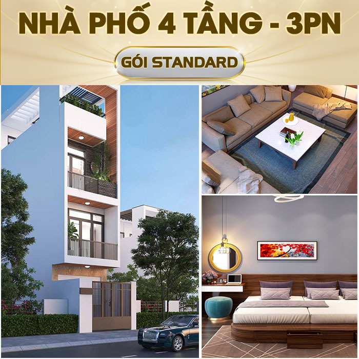 Gói Standard Nhà thông minh Lumi cho nhà phố 4 tầng 3 phòng ngủ