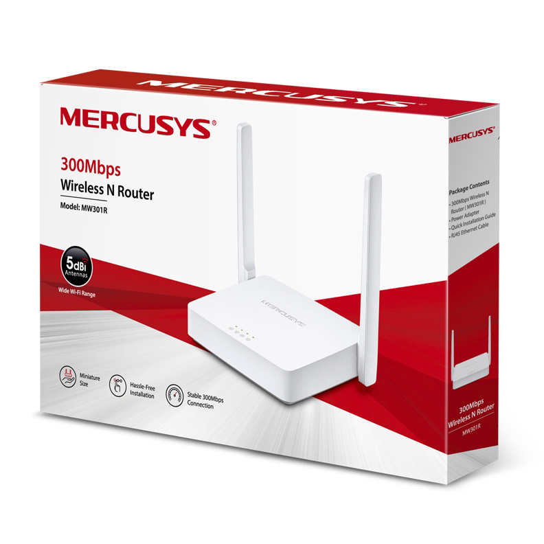 Bộ phát Wifi Mercusys MW301R chuẩn N 300Mbps