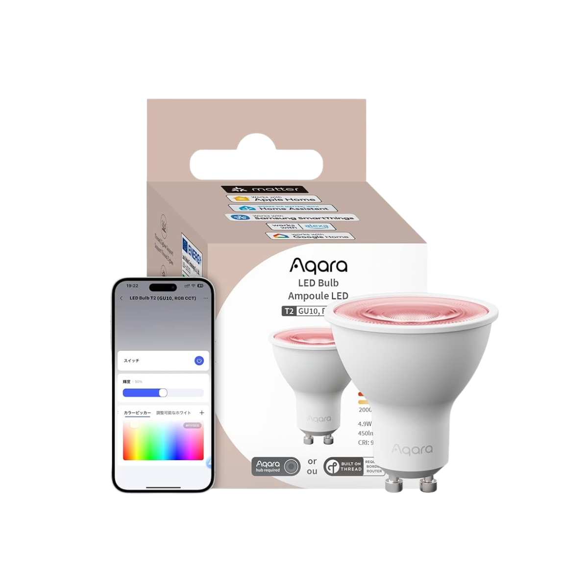 Bóng đèn thông minh Aqara Led Bulb T2  Gu10 RGB