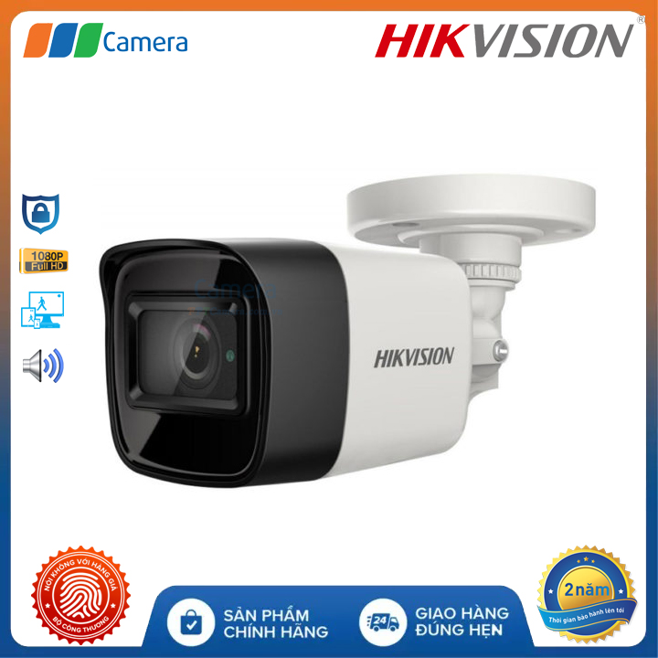 Trọn Bộ 4 Camera Âm Thanh Có Dây Hikvision AH4CM-2MP Full HD