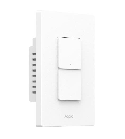 Công tắc thông minh Aqara H2 Light Switch US WS-K02E 2 Nút ấn (1 nút điều khiển và 1 nút không dây)