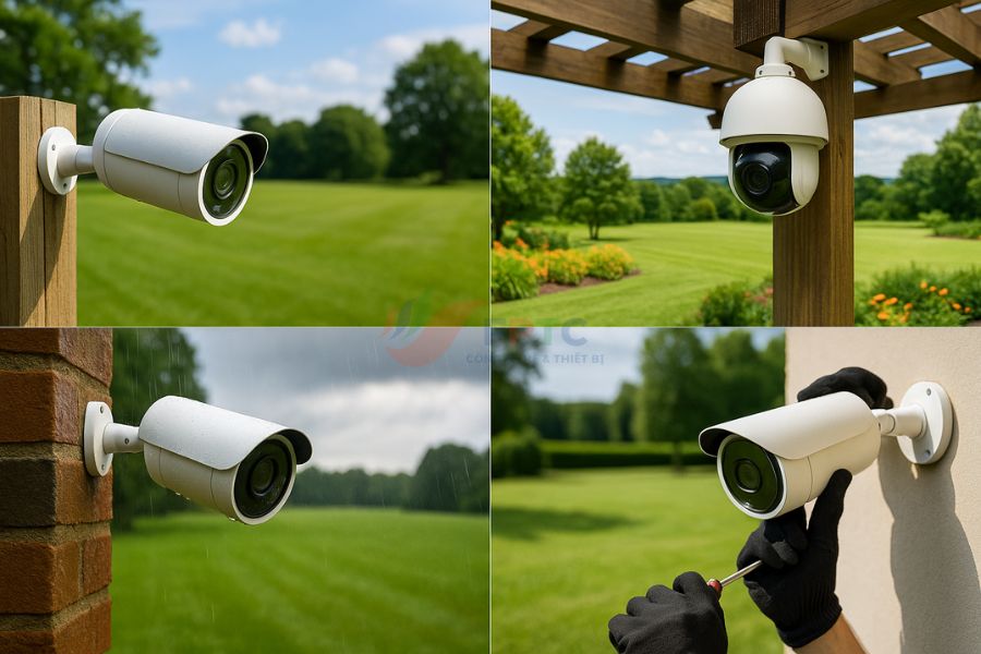 Kinh Nghiệm Lắp Camera Sân Vườn – Chống Mưa Gió, Chống Phá Hoại