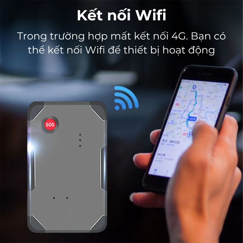 Định vị W07A Pin 5 ngày Mini Siêu Nhỏ - Chính xác 99.99% - Theo dõi thời gian thực