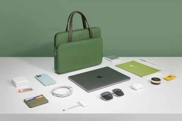 TÚI XÁCH TOMTOC (USA) BRIEFCASE PREMIUM FOR MACBOOK/ULTRABOOK 13”/14” (H21-C01) Màu Xanh