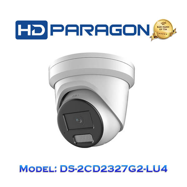 Camera Colorvu chống báo động giả 24/7 IP HDParagon DS-2CD2327G2-LU4 2MP H.265+, 120 dB WDR, IP 67