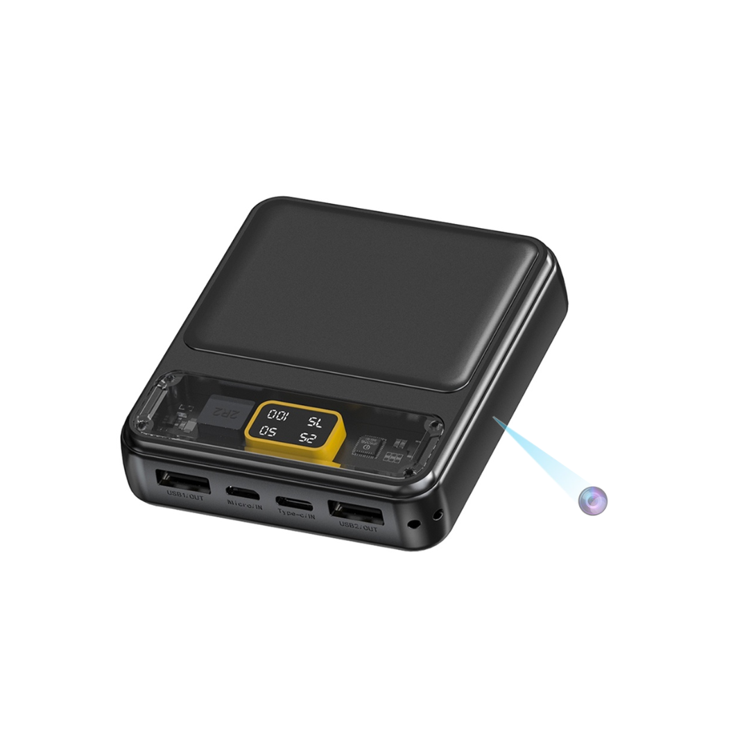 Sạc dự phòng Mini BX2: Thiết bị đa năng với Camera siêu ẩn hình ảnh 4K quay 12h