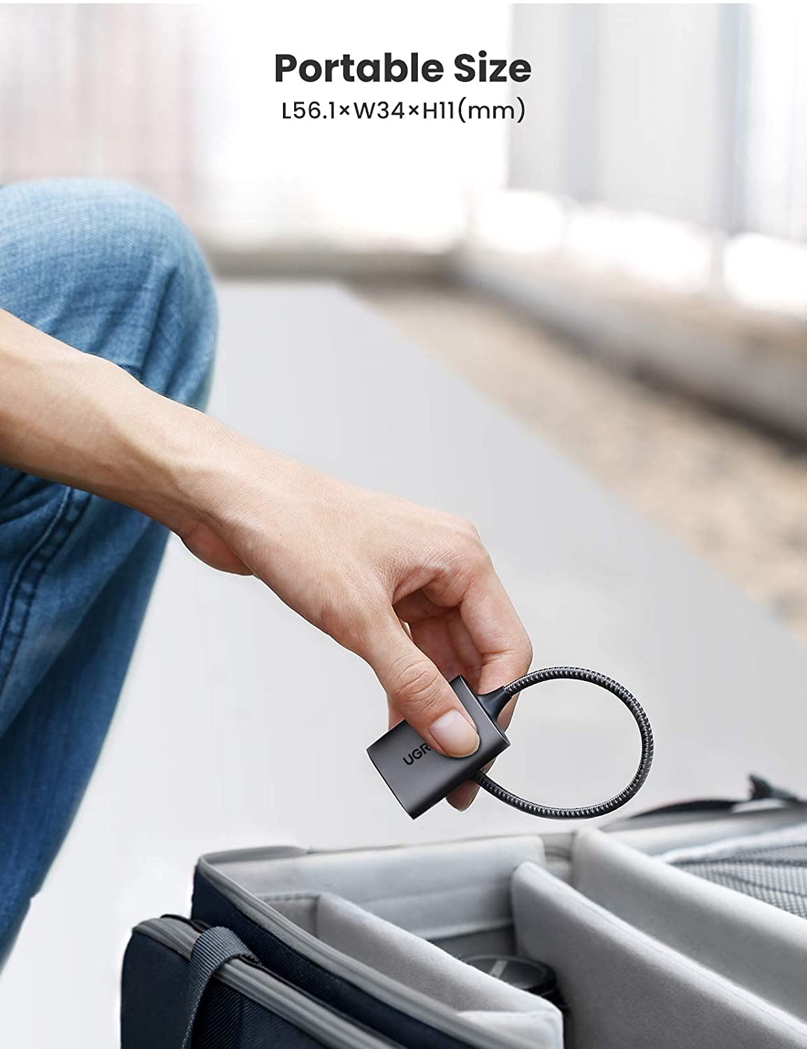 Đầu đọc thẻ Ugreen SD/ TF vỏ nhôm UGREEN 80888