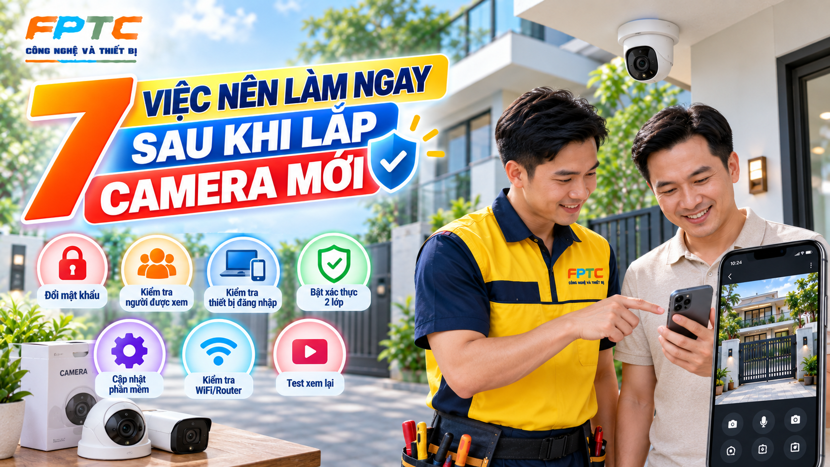 7 Việc Nên Làm Ngay Sau Khi Lắp Camera Mới