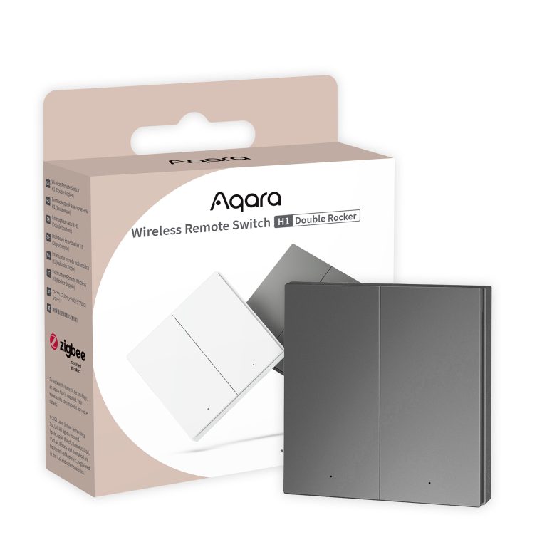 Công tắc không dây Aqara Wireless Switch H1 WRS-R02 2 Nút Màu Đen
