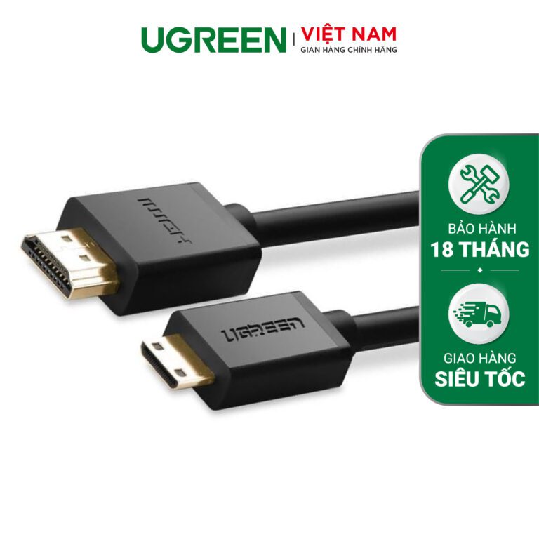 Dây cáp HDMI mini sang HDMI 1.4 thuần đồng 19+1 dài 1m HD108 10195