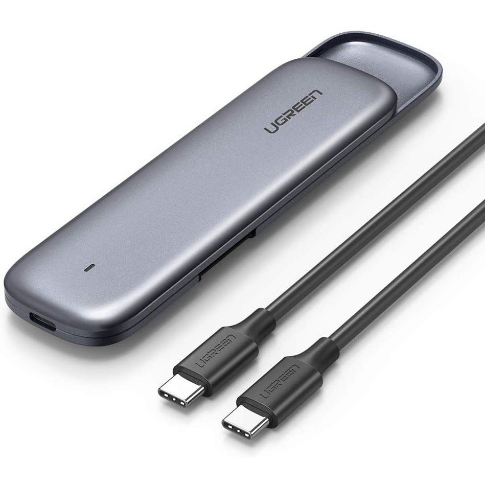 Hộp box đựng ổ cứng SSD M.2 B-Key & MB Key USB 3.0 Ugreen 60355 chính hãng