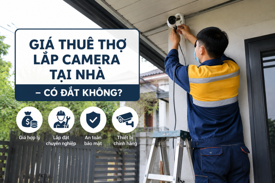 Giá Thuê Thợ Lắp Camera Tại Nhà Có Đắt Không? Bảng Giá Chi Tiết