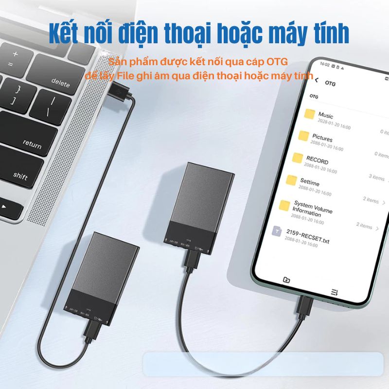 Máy ghi âm Q8 Pro – Siêu mỏng 6mm, Pin 100 Giờ, Ghi Âm Cực Nét