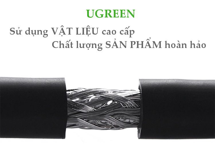 Cáp DP DisplayPort 2 đầu đực UGREEN DP102 10244 Dài 1m
