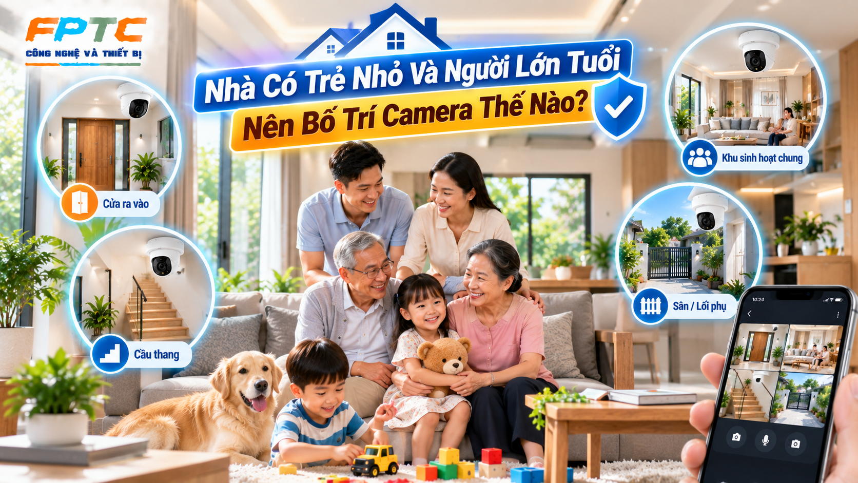 Nhà Có Trẻ Nhỏ, Người Lớn Tuổi Nên Bố Trí Camera Thế Nào?