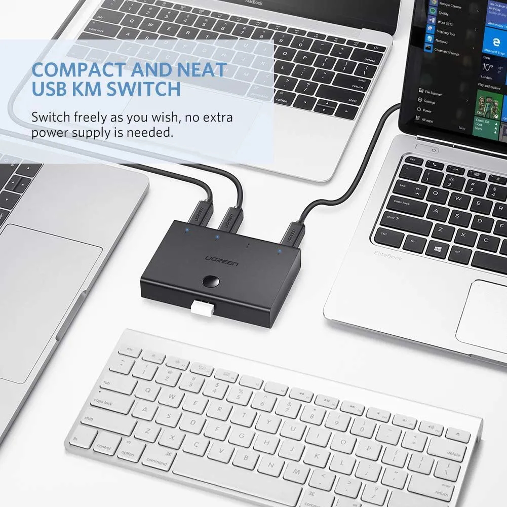 Bộ chuyển 4 máy tính dùng 1 máy in cổng USB 2.0 Ugreen 30346 cao cấp