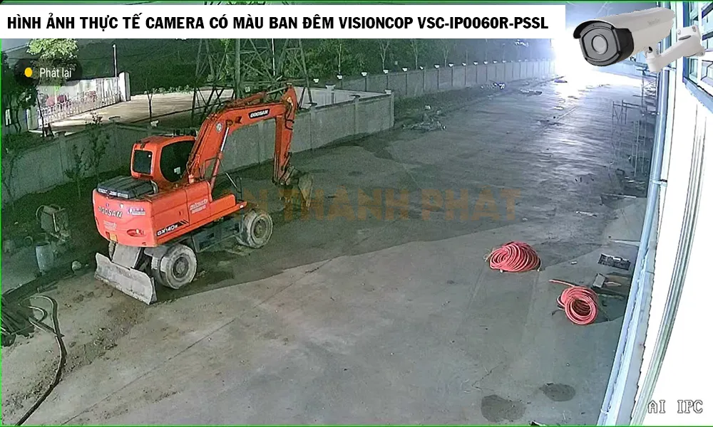 Camera IP Thân Trụ Nhựa nhìn đêm có màu VSC-IP00509RA-PSSL