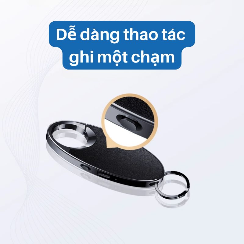 Móc khóa ghi âm Lenovo C2 - Ghi âm 24h - Lọc âm siêu tốt - Nhỏ gọn - Kín đáo