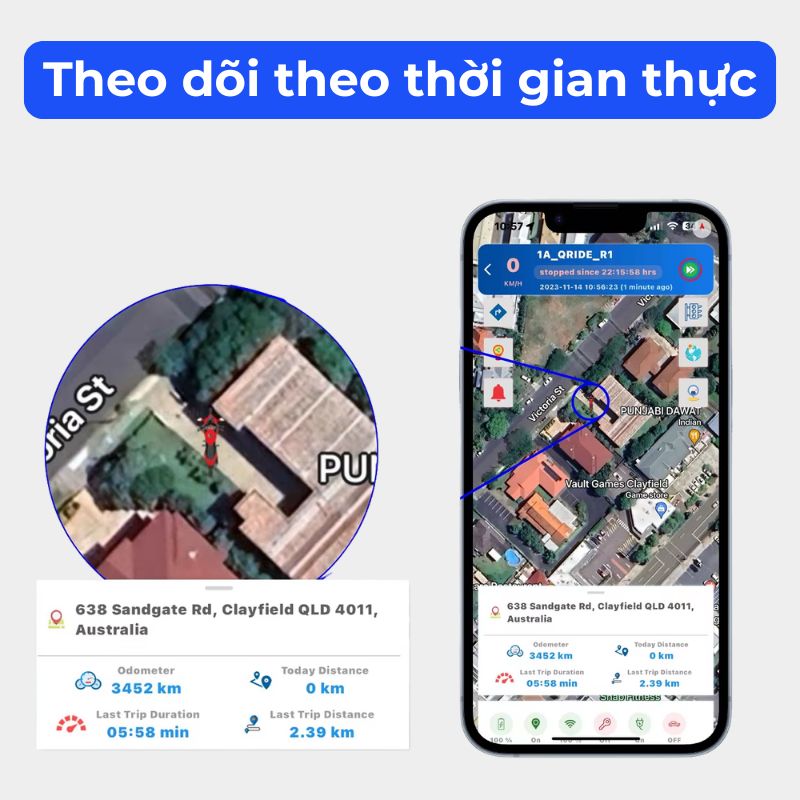Định vị W07A Pin 5 ngày Mini Siêu Nhỏ - Chính xác 99.99% - Theo dõi thời gian thực