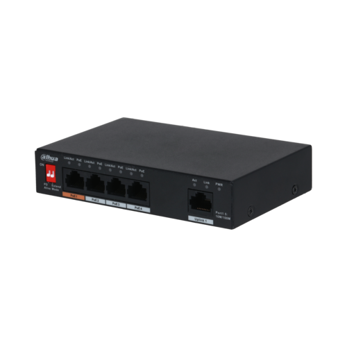 Switch PoE DAHUA DH-PFS3005-4ET-60 (4 PoE, 1 uplink, 60W)