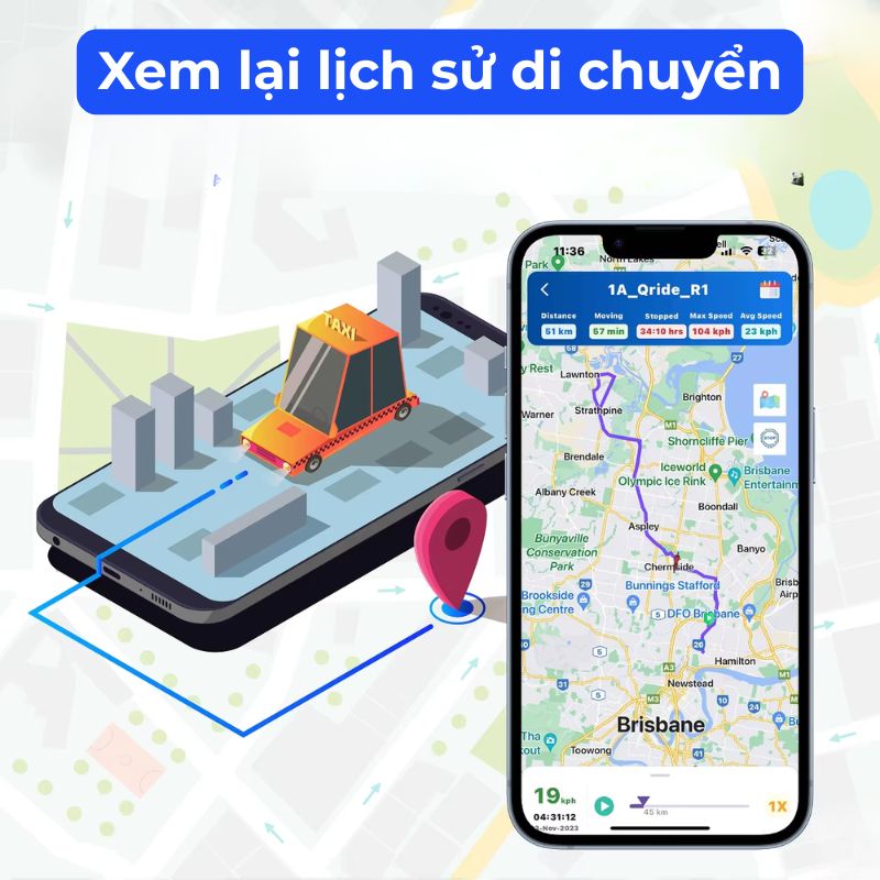 Định vị W07A Pin 5 ngày Mini Siêu Nhỏ - Chính xác 99.99% - Theo dõi thời gian thực