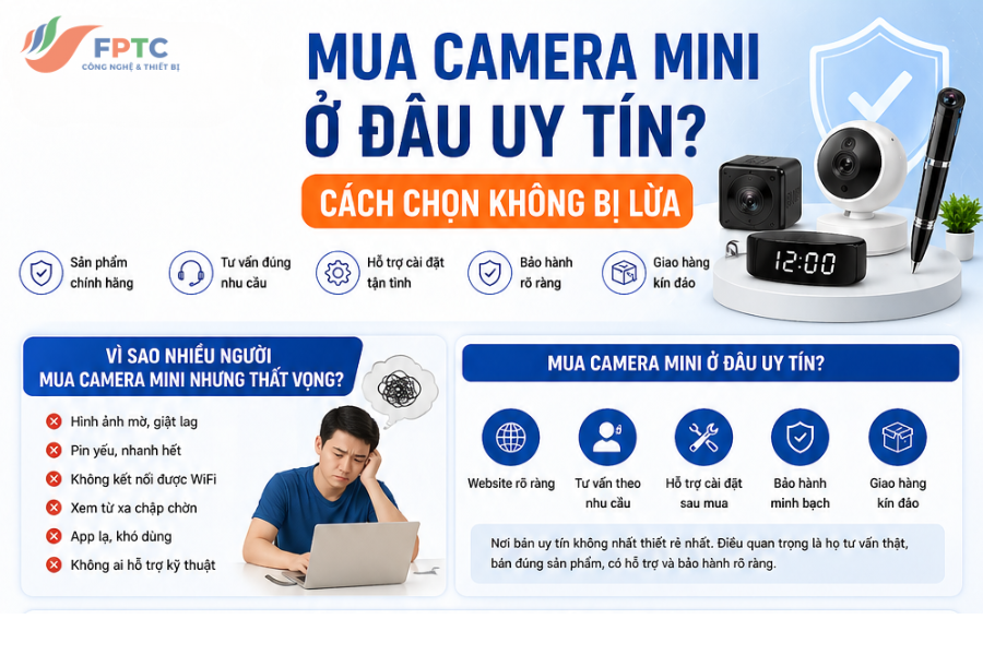 Mua Camera Mini Ở Đâu Uy Tín? Cách Chọn Không Bị Lừa