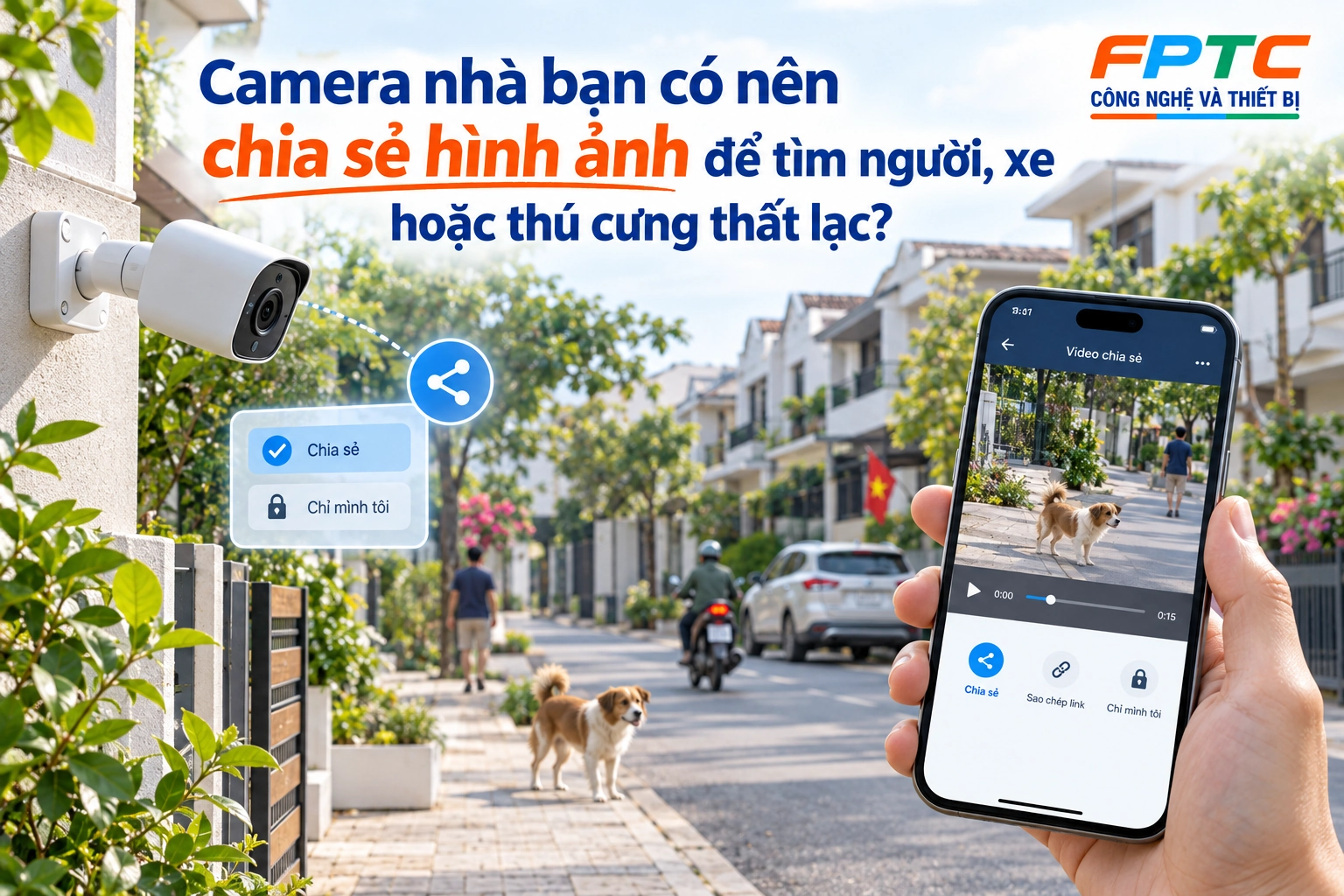 Camera nhà bạn có nên chia sẻ hình ảnh để tìm người, xe hoặc thú cưng thất lạc?