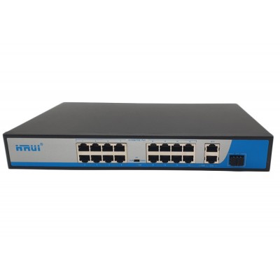 Switch PoE 19 Port HRUI HR901-AF-1621GS tốc độ 10/100M