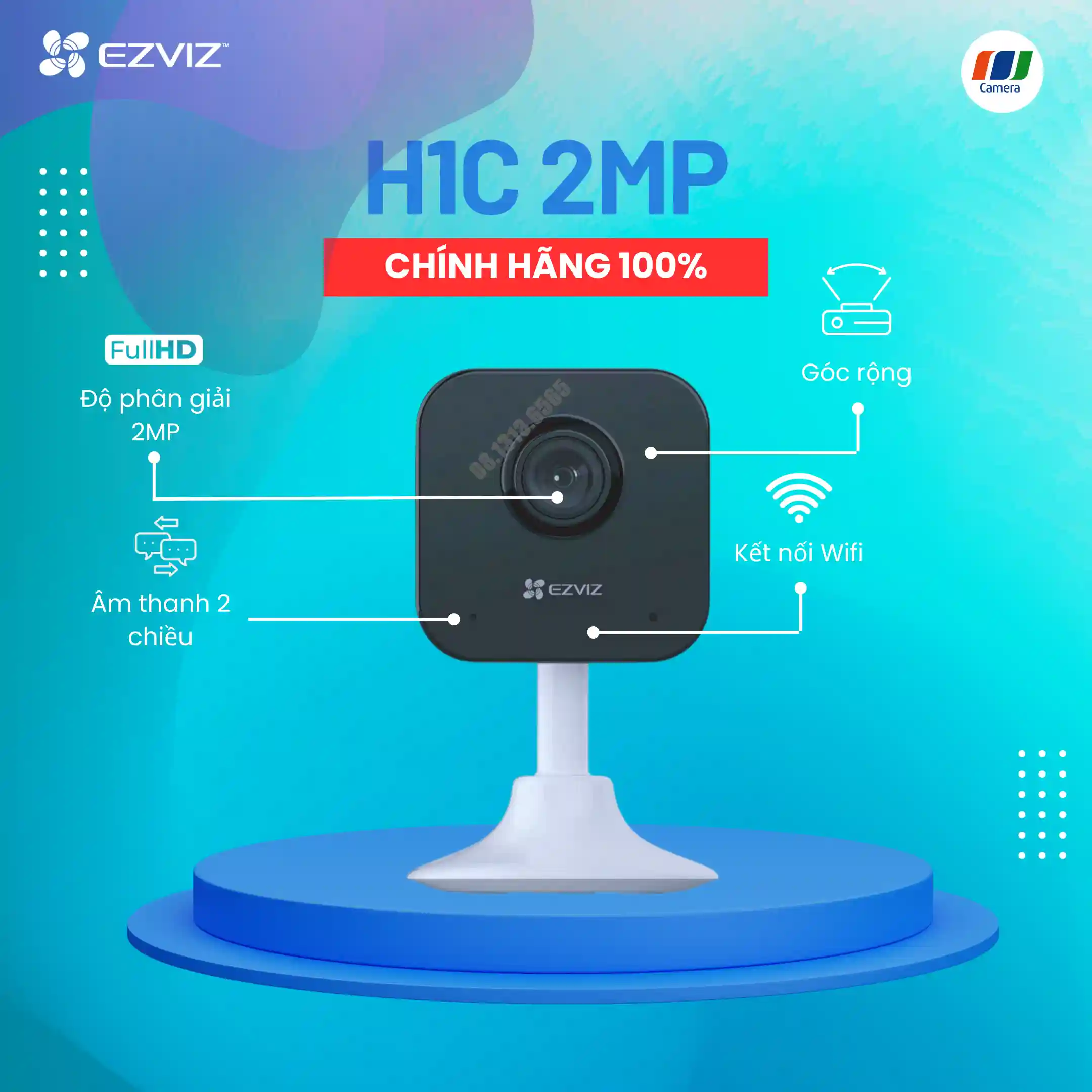 Trọn Bộ Camera Wifi  HIK-C1HC 32GB Full HD âm thanh đàm thoại 2 chiều 1080P