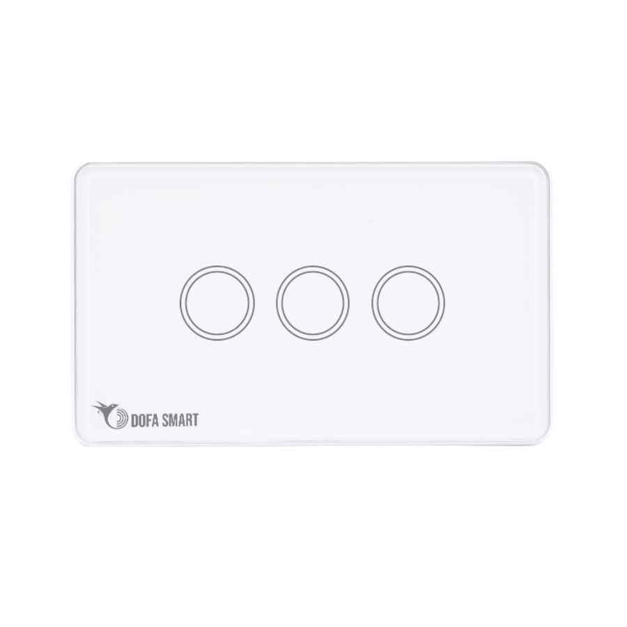 Công tắc thông minh 3 nút Zigbee DOFA SMART màu trắng H290