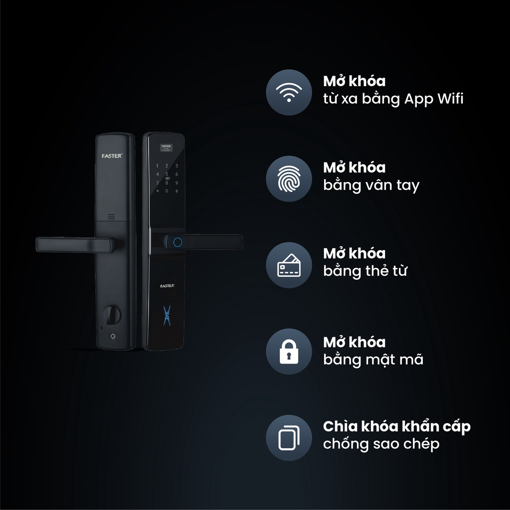 Khoá vân tay FS800APP- BL