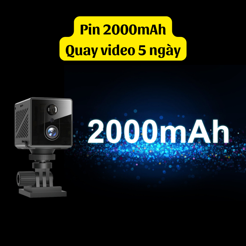 Camera Wifi M3W Full HD - Hồng ngoại ẩn 10m - Âm thanh rõ - Mini nhỏ gọn - Pin 5 ngày