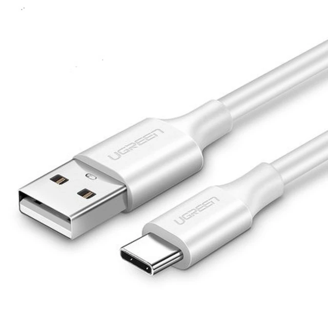 Cáp sạc, dữ liệu USB Type-A 2.0 sang USB Type-C dài 0,25M Ugreen US287 60119 Màu Trắng
