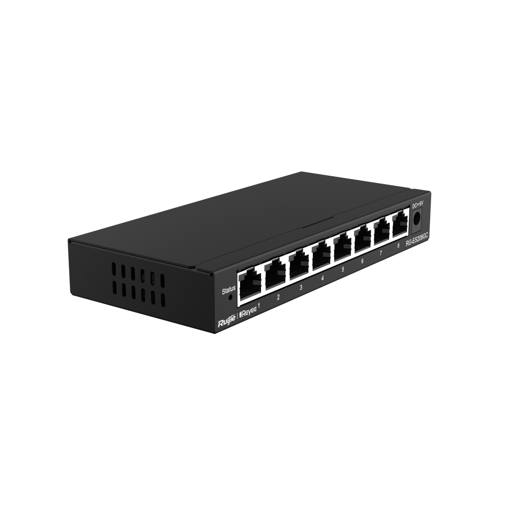 Switch chia mạng Ruijie RG-ES208GC-V2 (Cloud switch 8 cổng Gigabit)