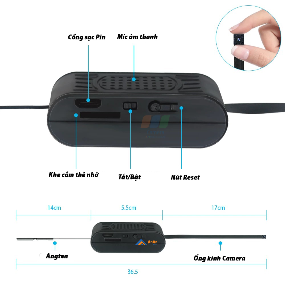 Camera Mini Siêu Nhỏ TuyaSmart C2S Pro Full HD quan sát cực tốt