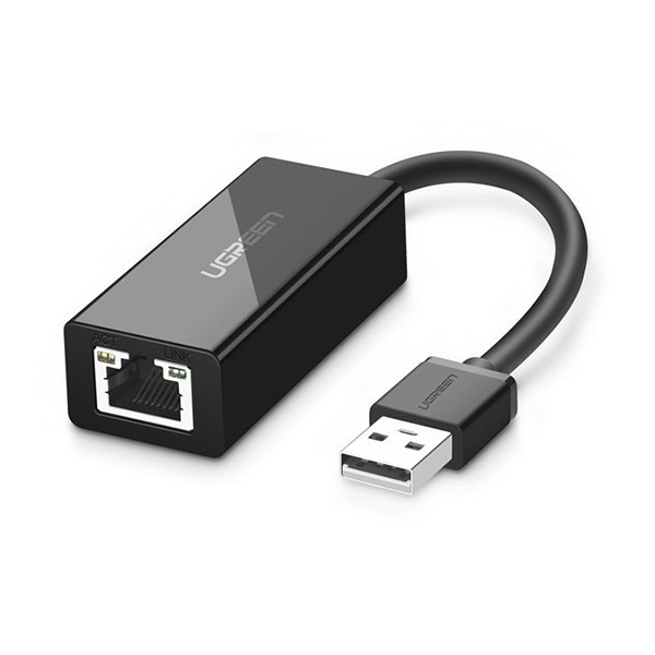 Bộ chuyển đổi USB 2.0 sang LAN 10/100 Mbps CR110 20254 Màu Đen