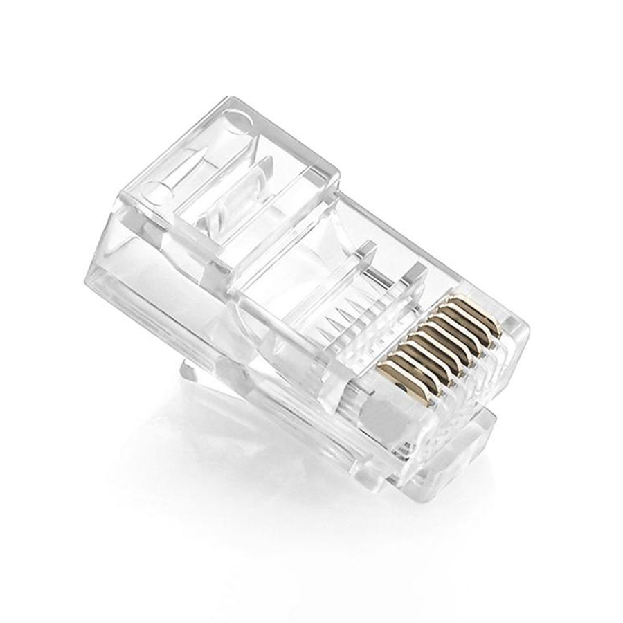 Hạt mạng RJ45 cat6 Ugreen 50960 ( hộp=100 cái) mạ vàng