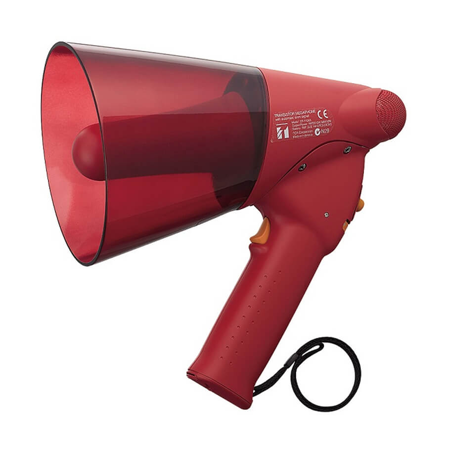 Megaphone cầm tay chống nước, còi báo động: TOA ER-1206S (Tối đa 10W)