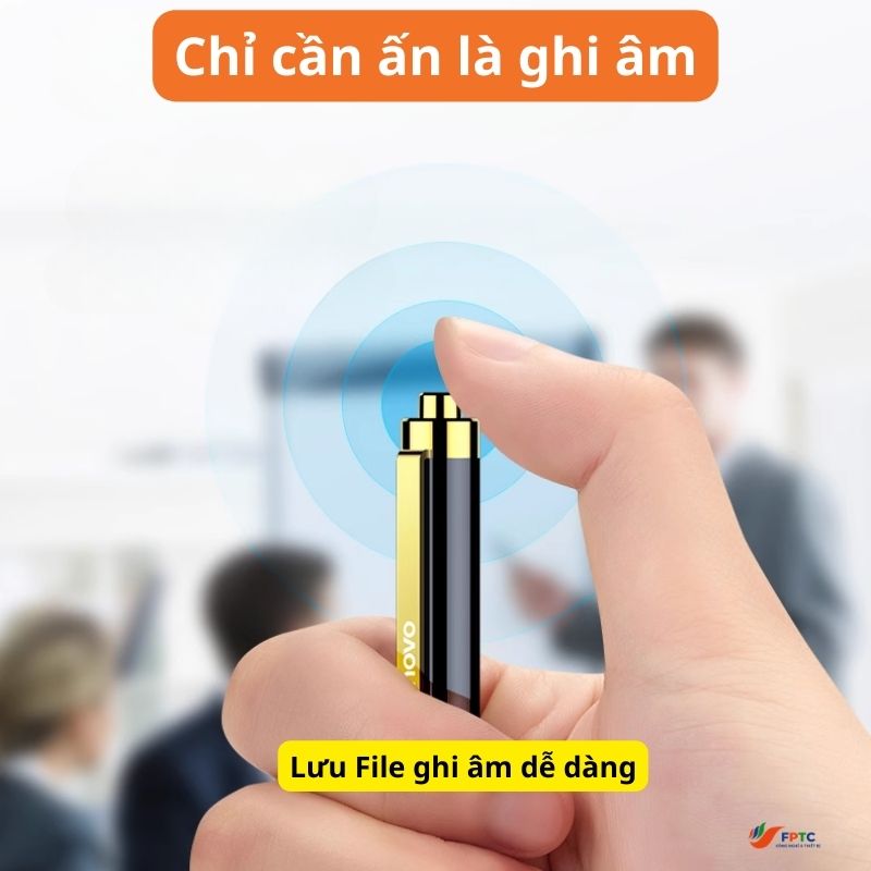 Bút ghi âm Lenovo B628 cao cấp - Ghi âm liên tục 24h - Lọc âm siêu tốt