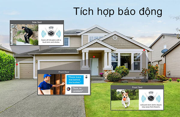 Camera FC3X EZVIZ 2020 tích hợp còi báo động trực tiếp