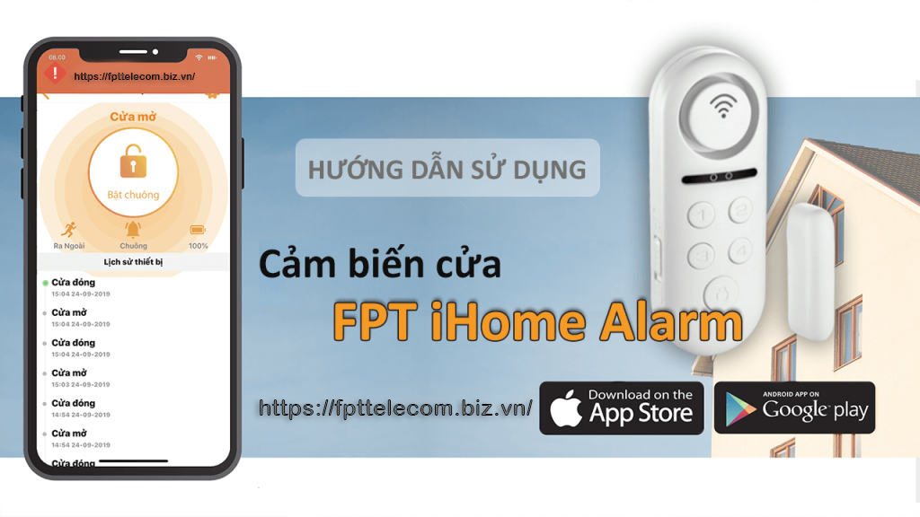 Hướng dẫn sử dụng thiết bị cảm biến cửa iHome FPT 