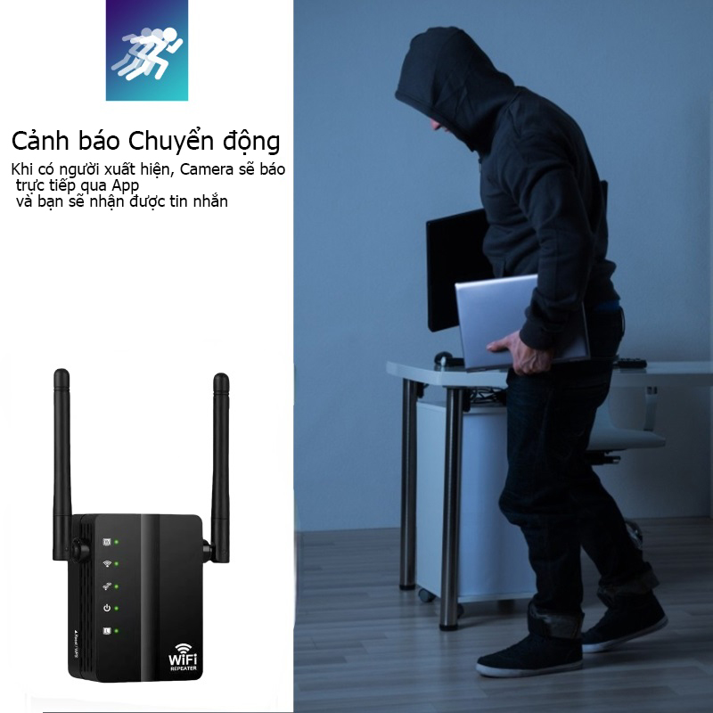 Cảnh báo chuyển động khi có người xuất hiện, giúp bạn kiểm soát mọi thứ thật dễ dàng