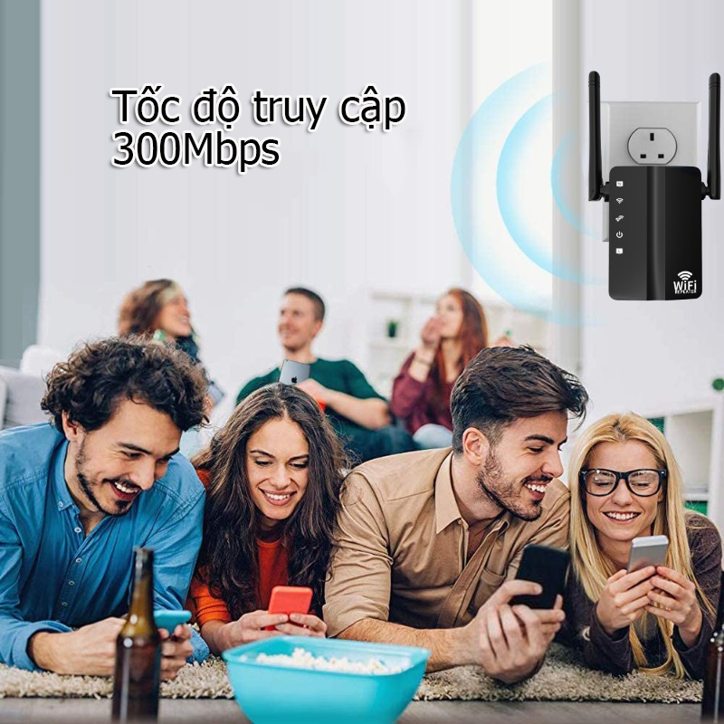 Tốc độ truy cập Wifi lên đến 300Mbps, giúp bạn truy cập internet một cách mượt mà.
