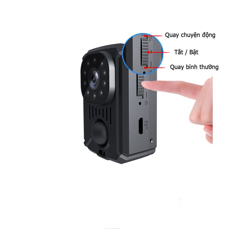 Chế độ quay theo chuyển động giúp bạn tiết kiệm Pin và quay được 4 ngày Offline
